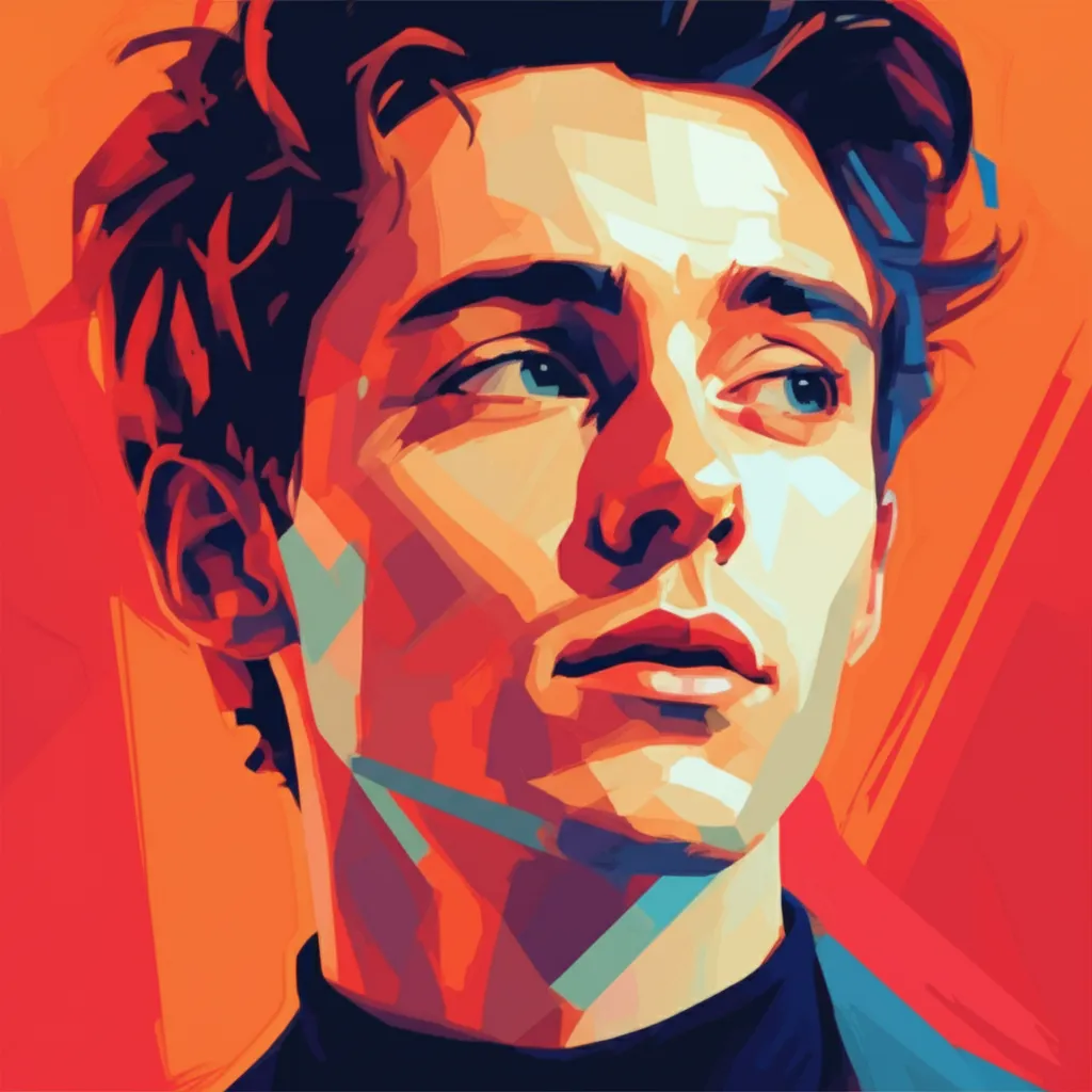 Artistic portrait of Alex Sharp