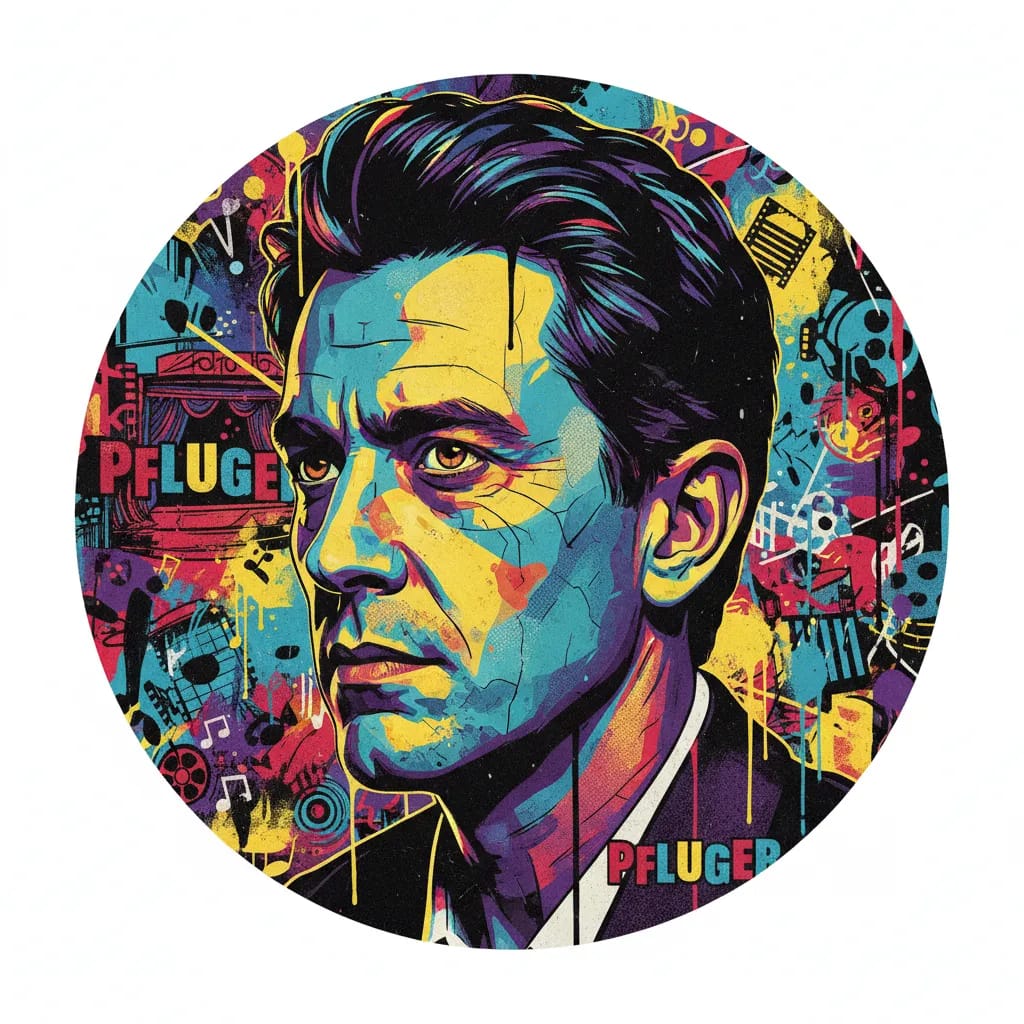 Artistic portrait of Frédéric Pfluger