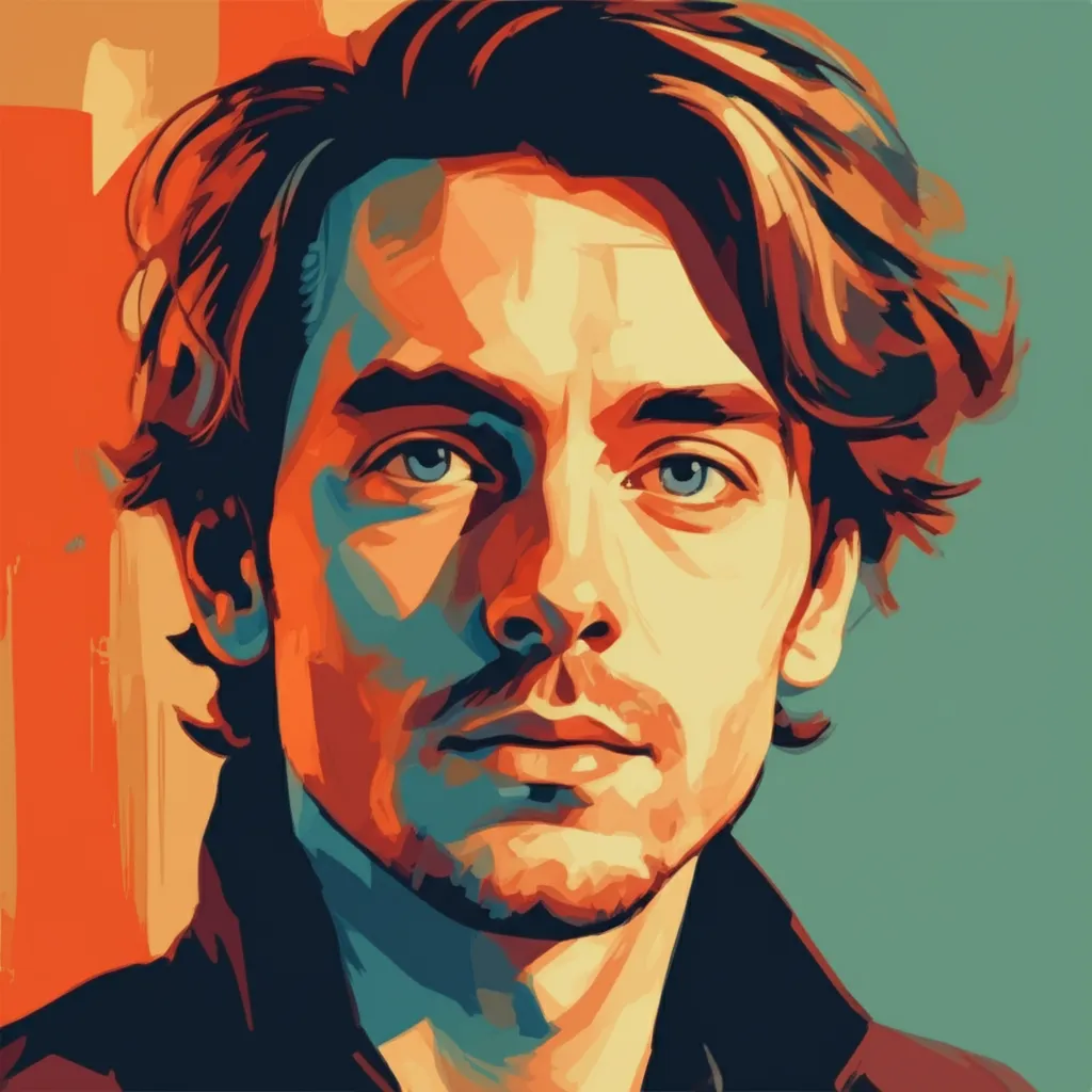 Artistic portrait of Olivier Bonnaud