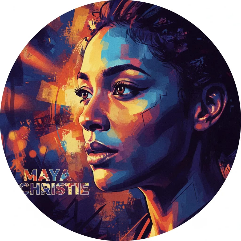 Artistic portrait of Maya Christie