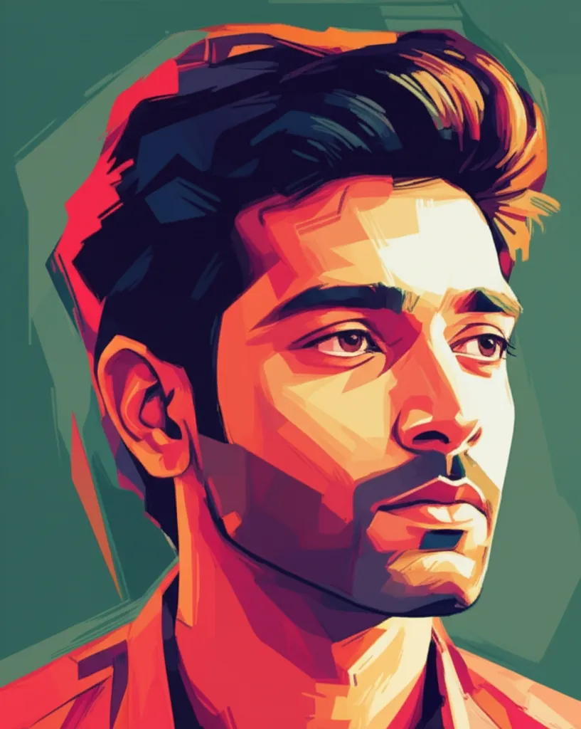 Artistic portrait of Vishal Mourya