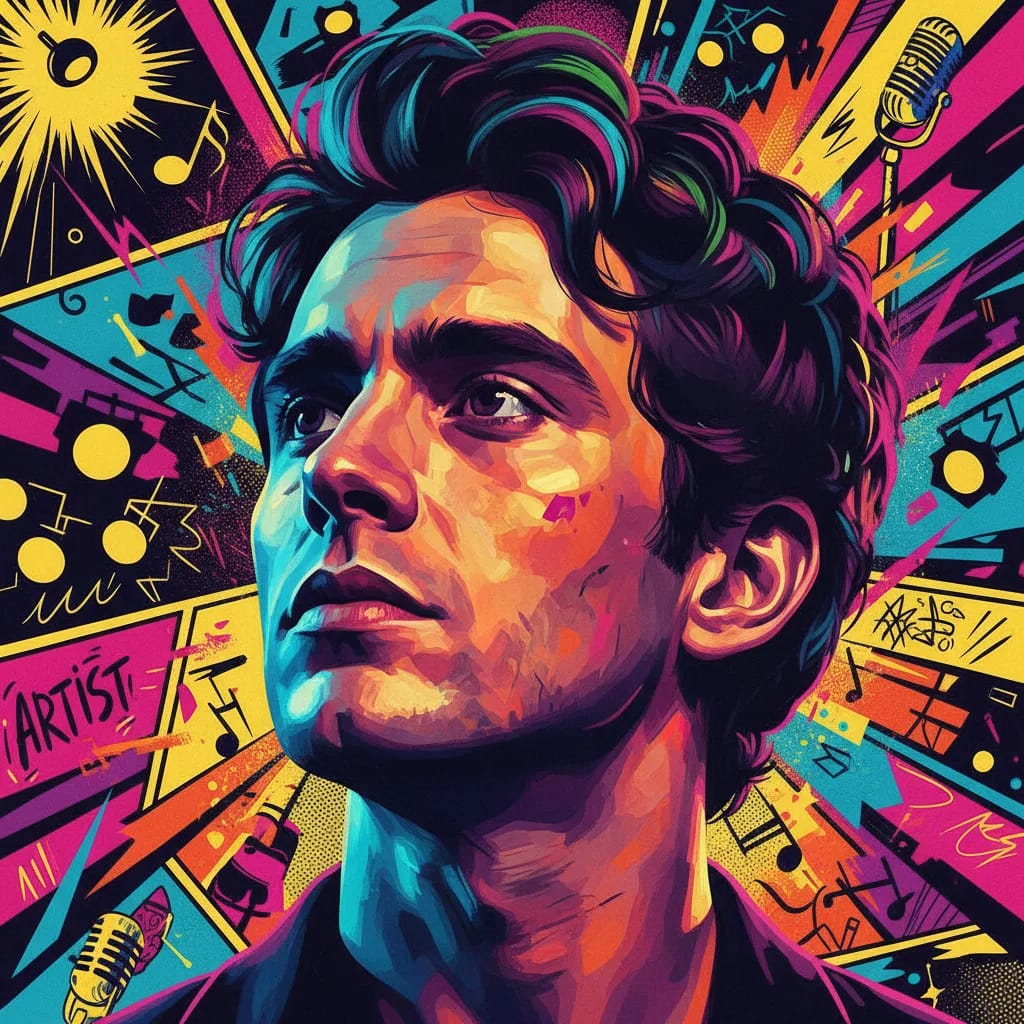 Artistic portrait of Robert Sheehan