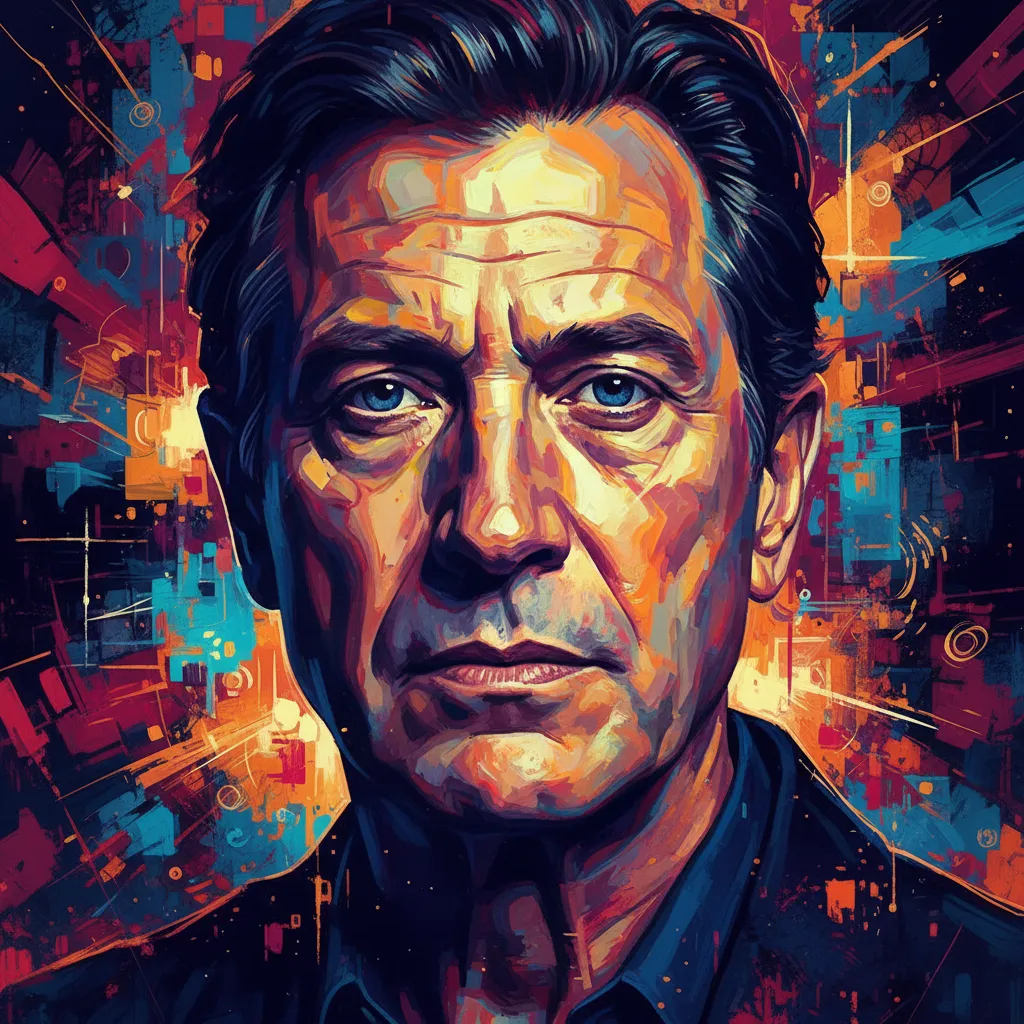 Artistic portrait of Raymond J. Barry