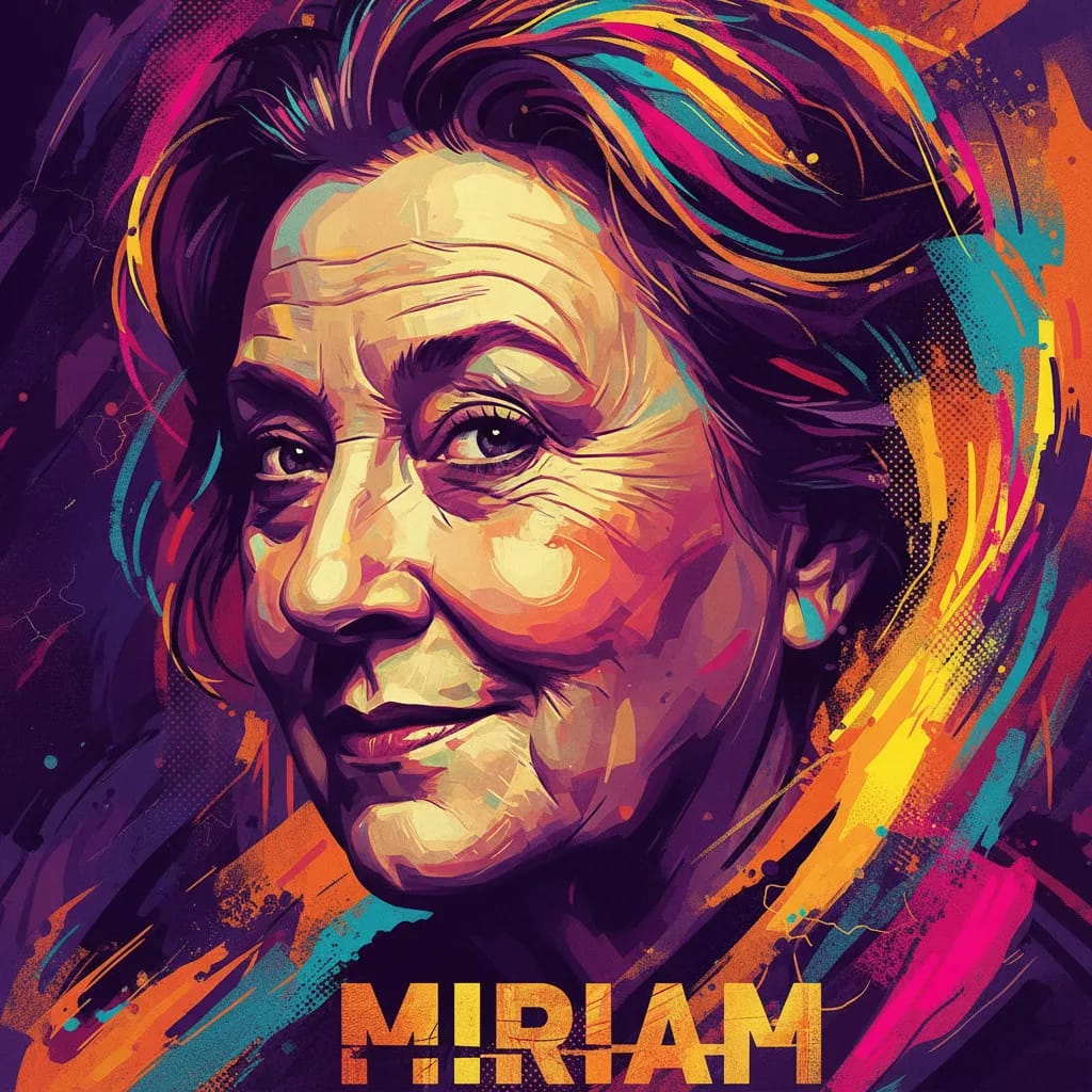 Artistic portrait of Miriam Margolyes