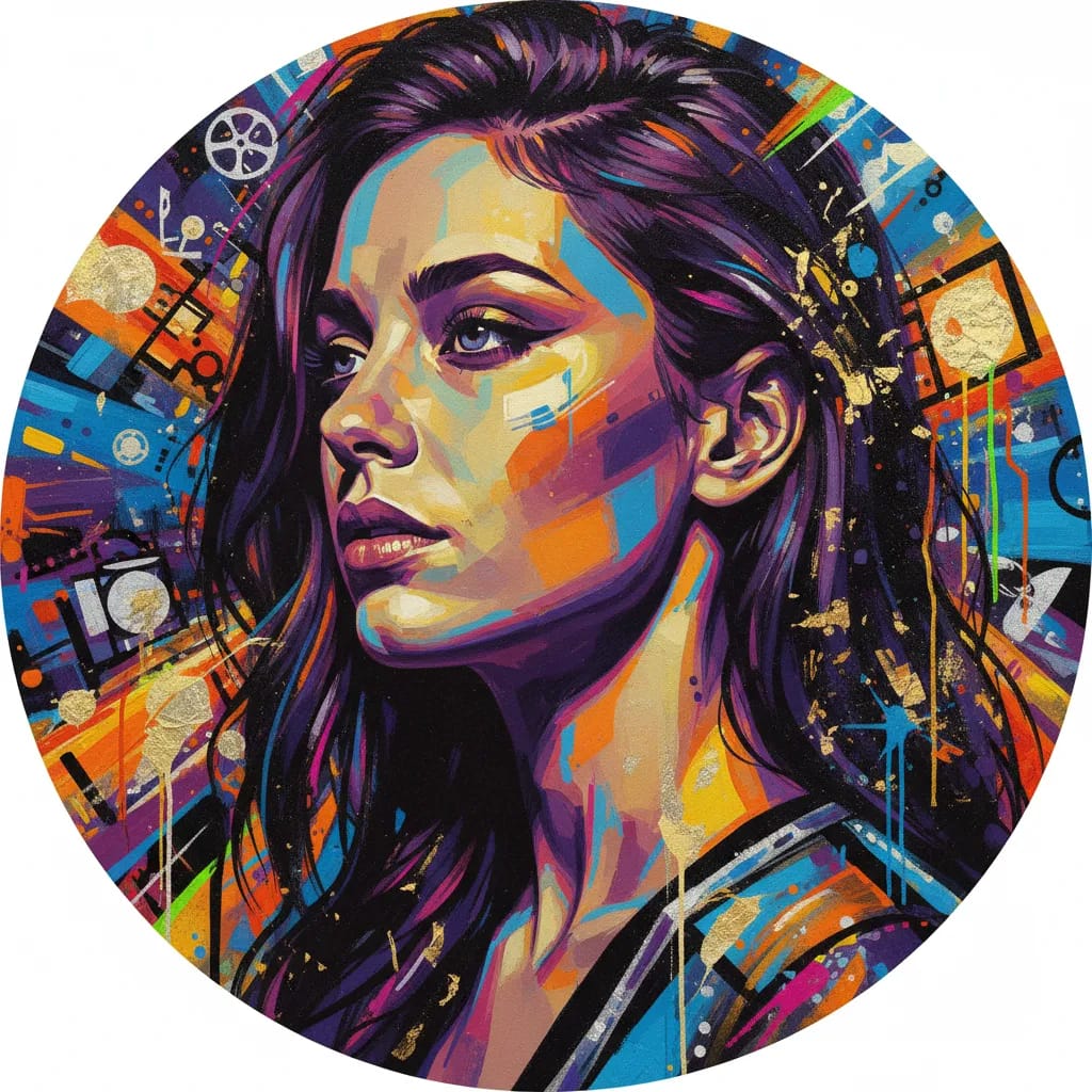 Artistic portrait of Sarah-Sofie Boussnina