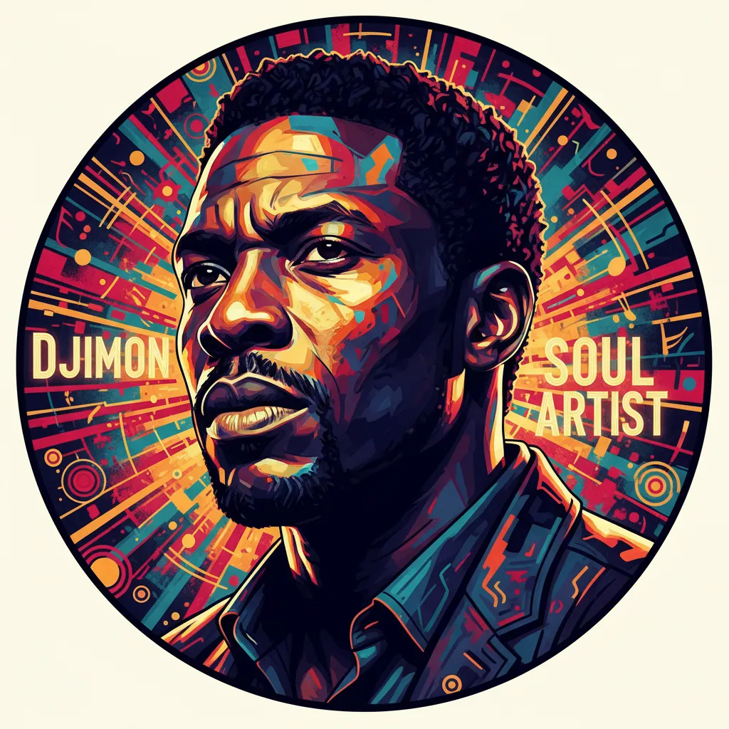 Artistic portrait of Djimon Hounsou