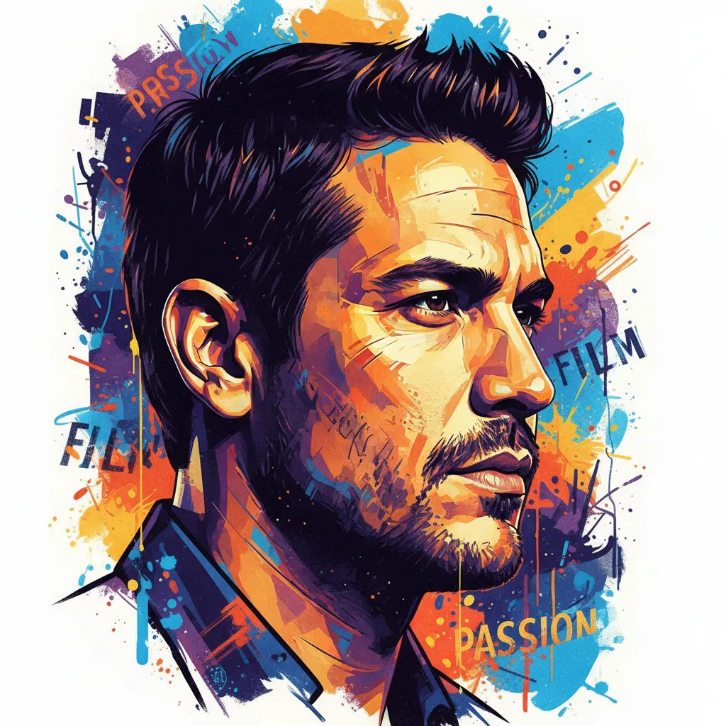 Artistic portrait of Jay Hernandez