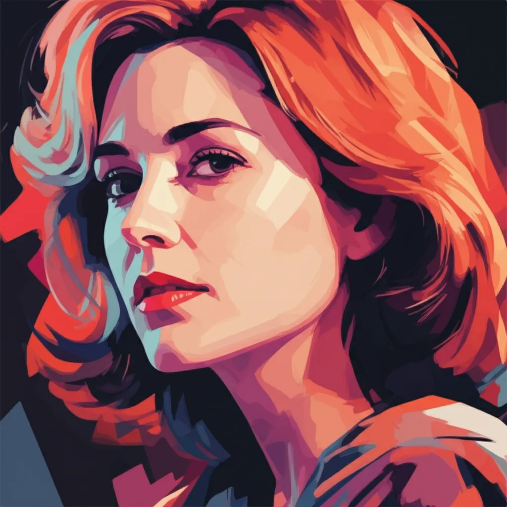 Artistic portrait of Kelly McGillis