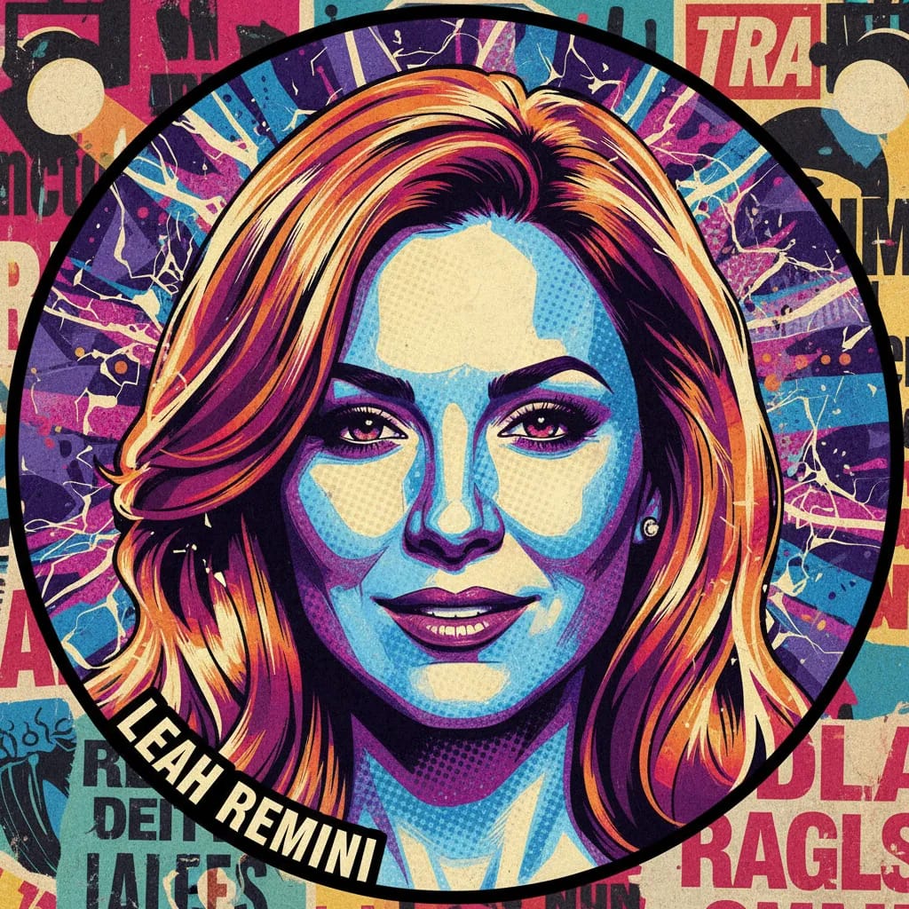 Artistic portrait of Leah Remini