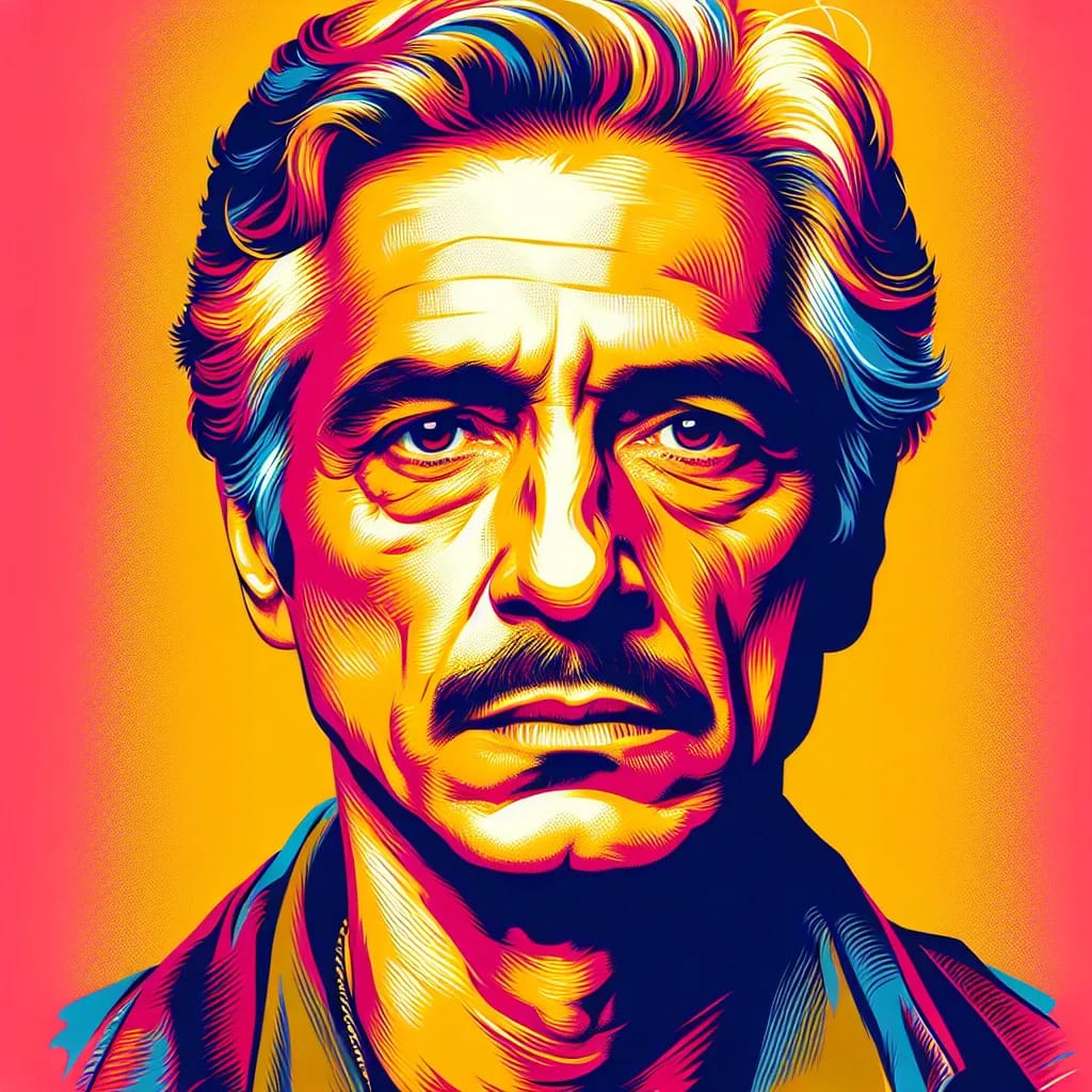 Artistic portrait of Bill Kerr
