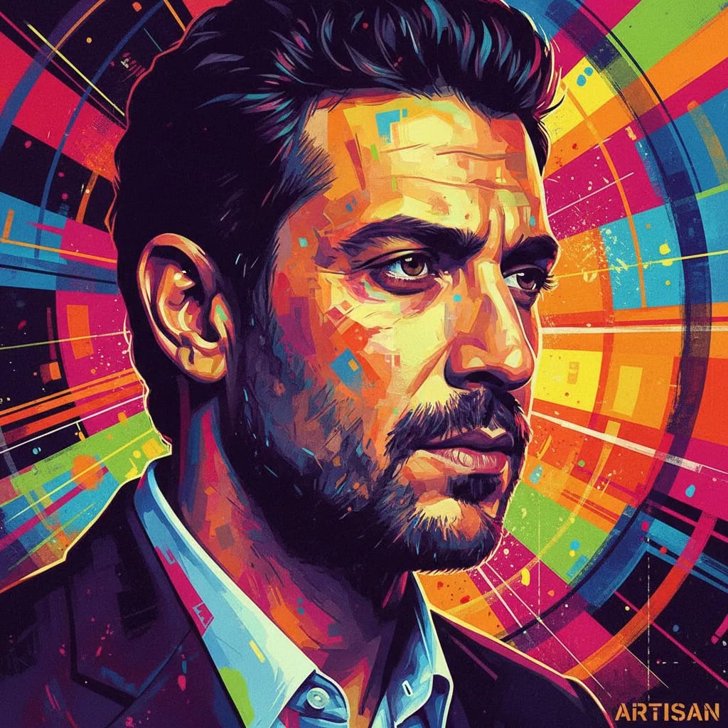 Artistic portrait of Sami Bouajila