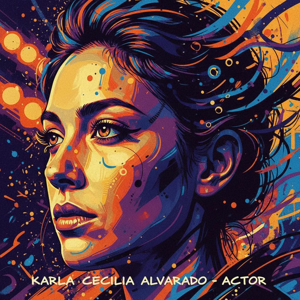 Artistic portrait of Karla Cecilia Alvarado