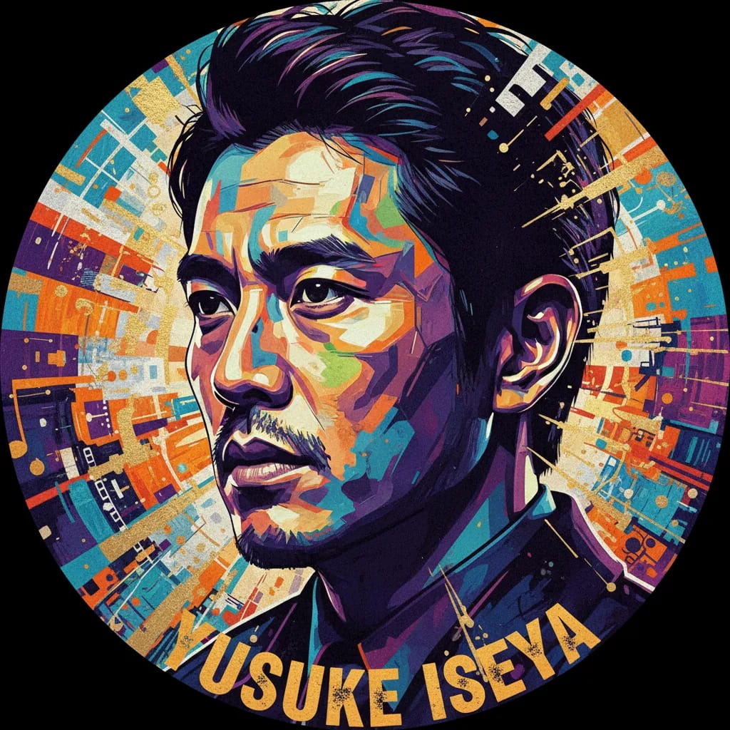 Artistic portrait of Yûsuke Iseya