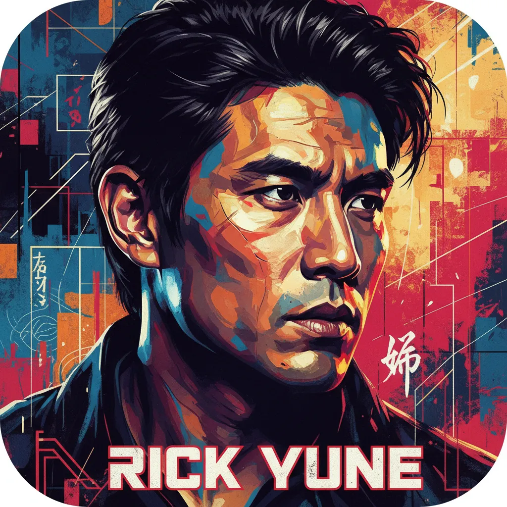 Artistic portrait of Rick Yune