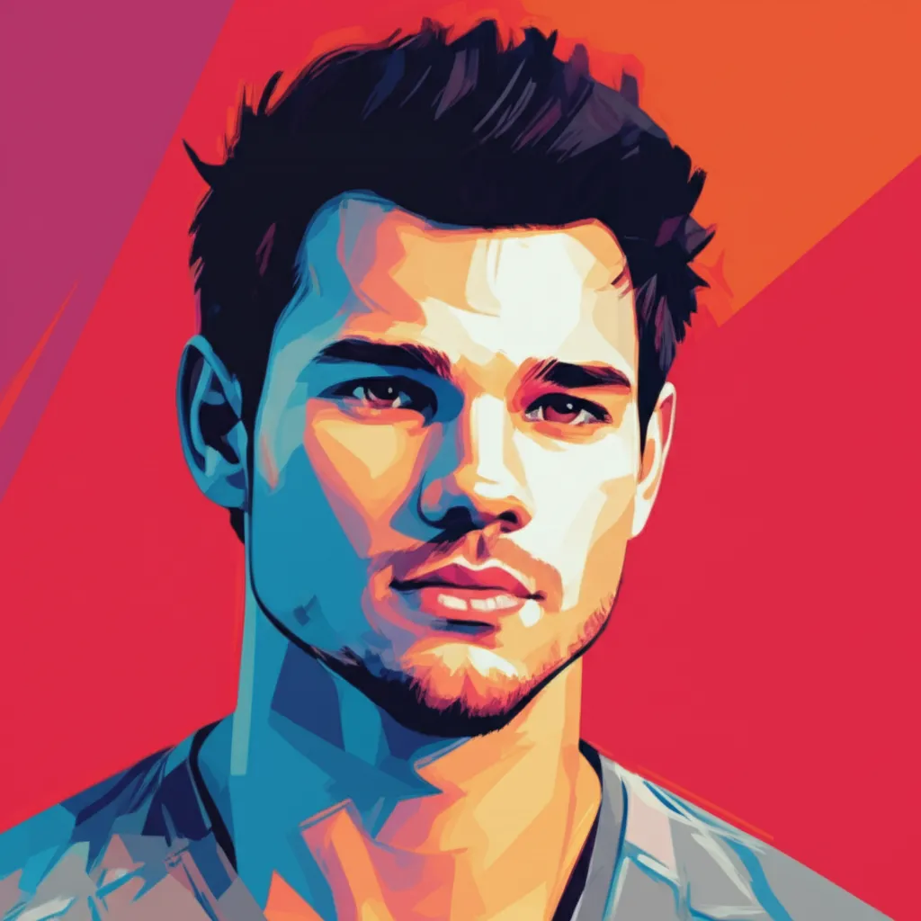 Artistic portrait of Taylor Lautner