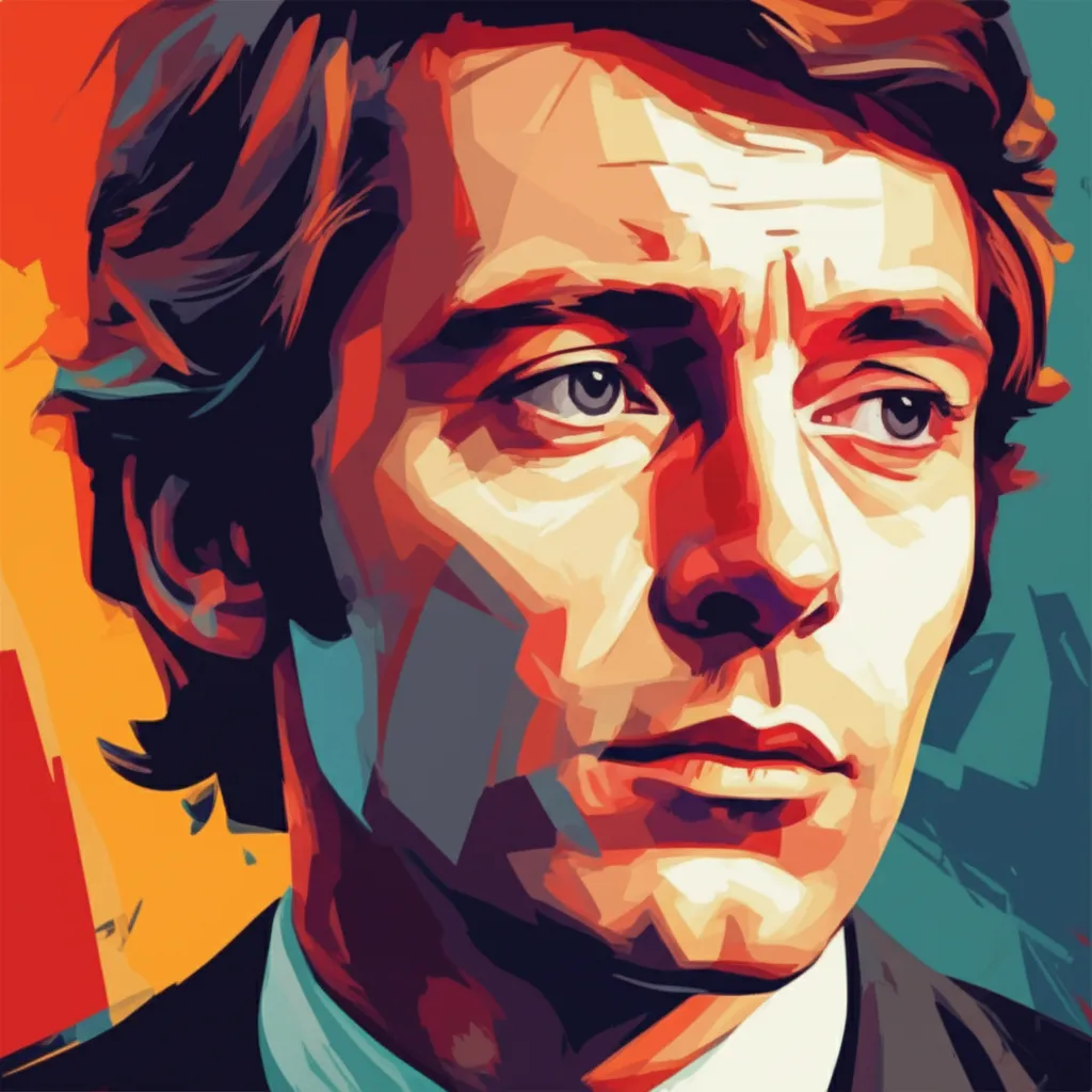 Artistic portrait of David Hemmings