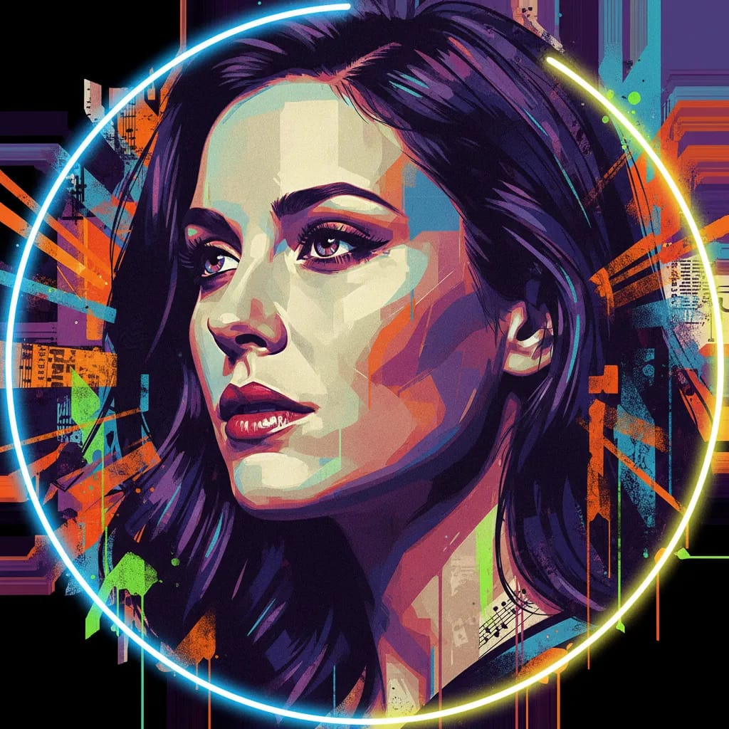 Artistic portrait of Julia Stiles