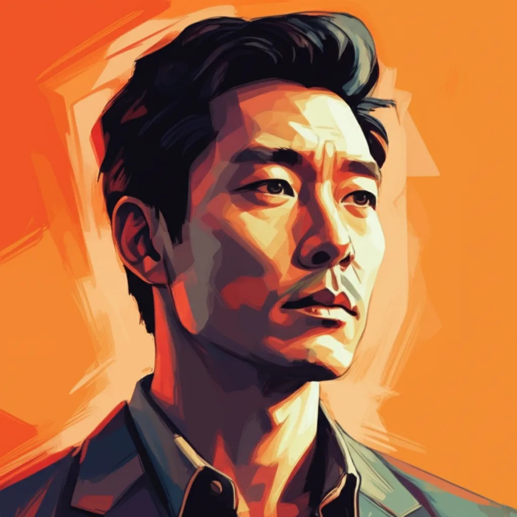 Artistic portrait of Benedict Wong