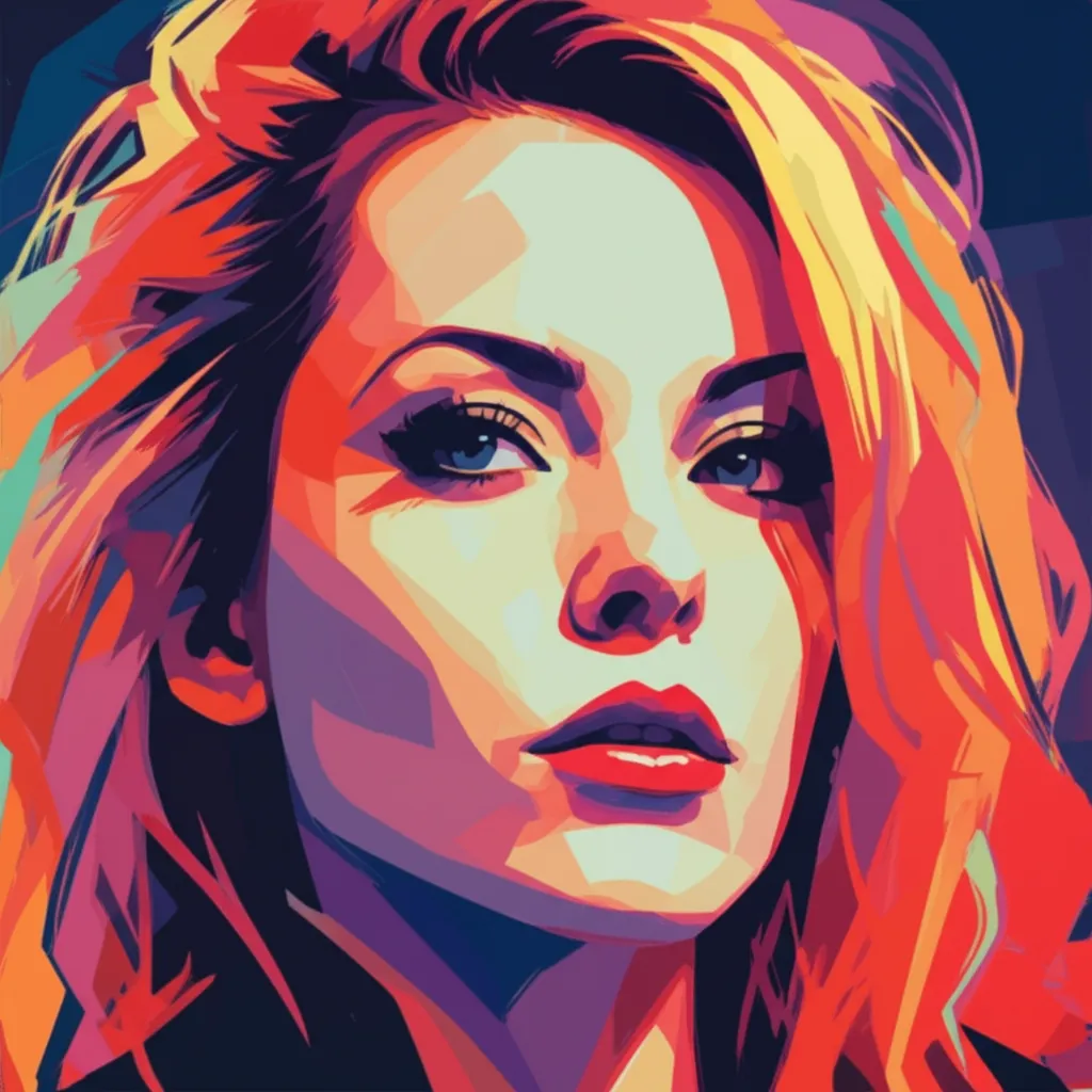 Artistic portrait of Rose McGowan