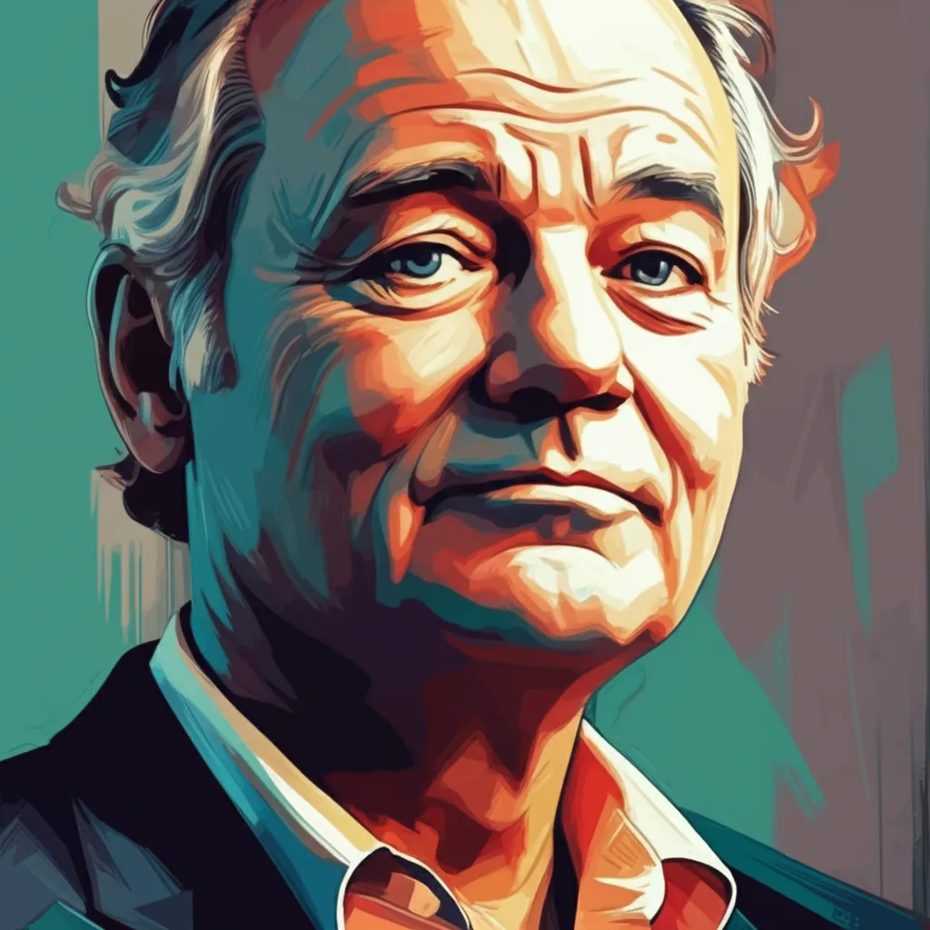 Artistic portrait of Bill Murray