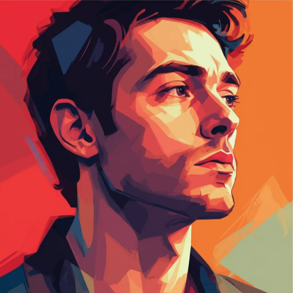 Artistic portrait of Christopher Goutman