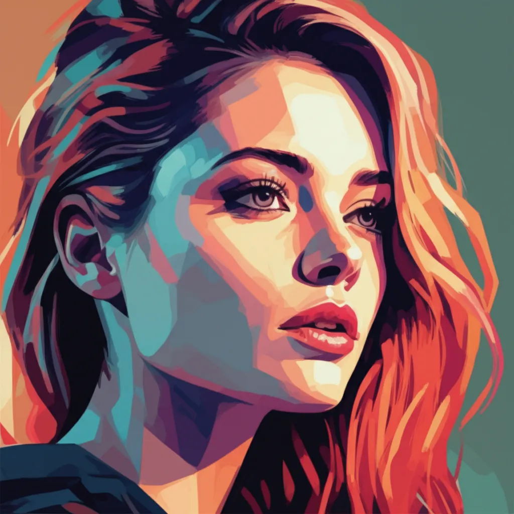 Artistic portrait of Teresa Palmer