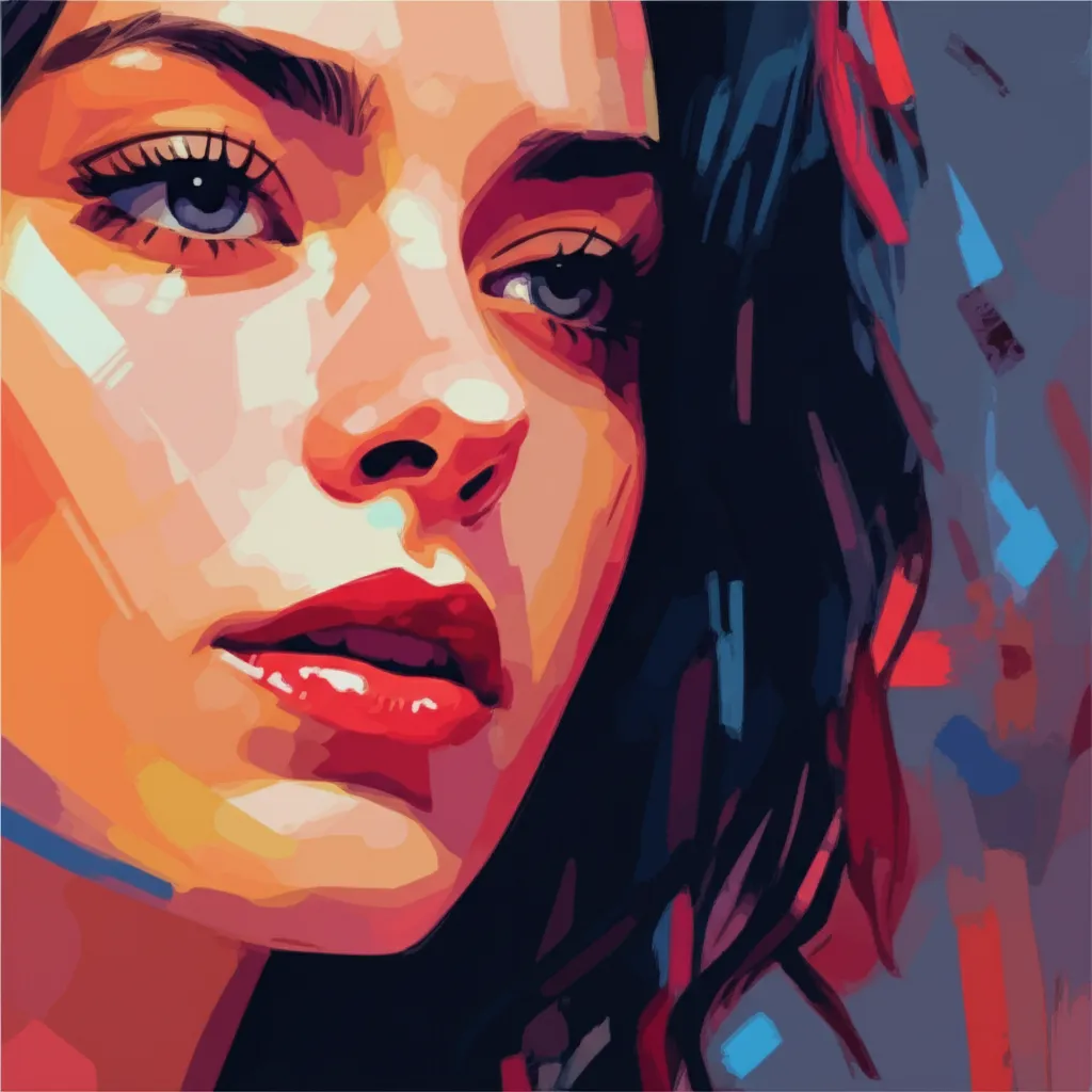 Artistic portrait of Katherine Laheen