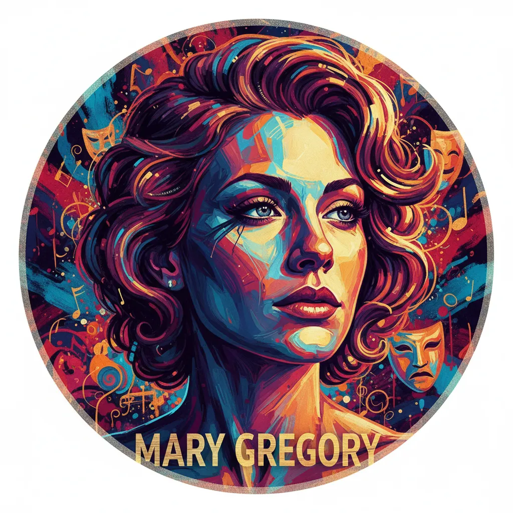 Artistic portrait of Mary Gregory