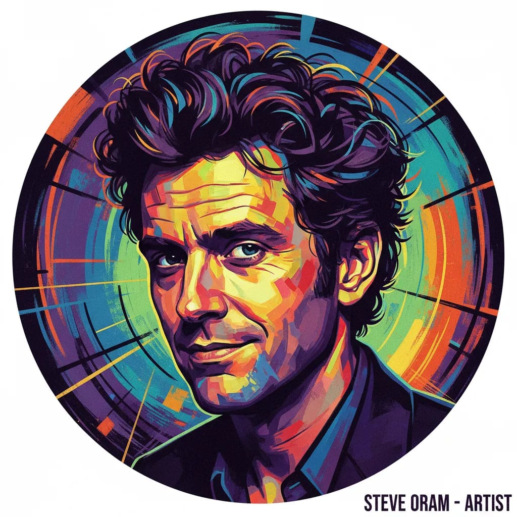 Artistic portrait of Steve Oram