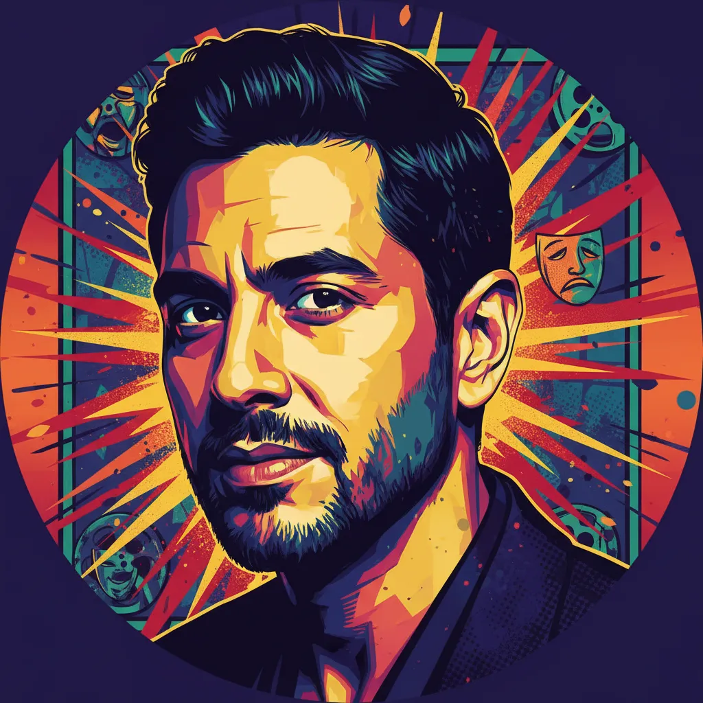 Artistic portrait of Carlos Sanz