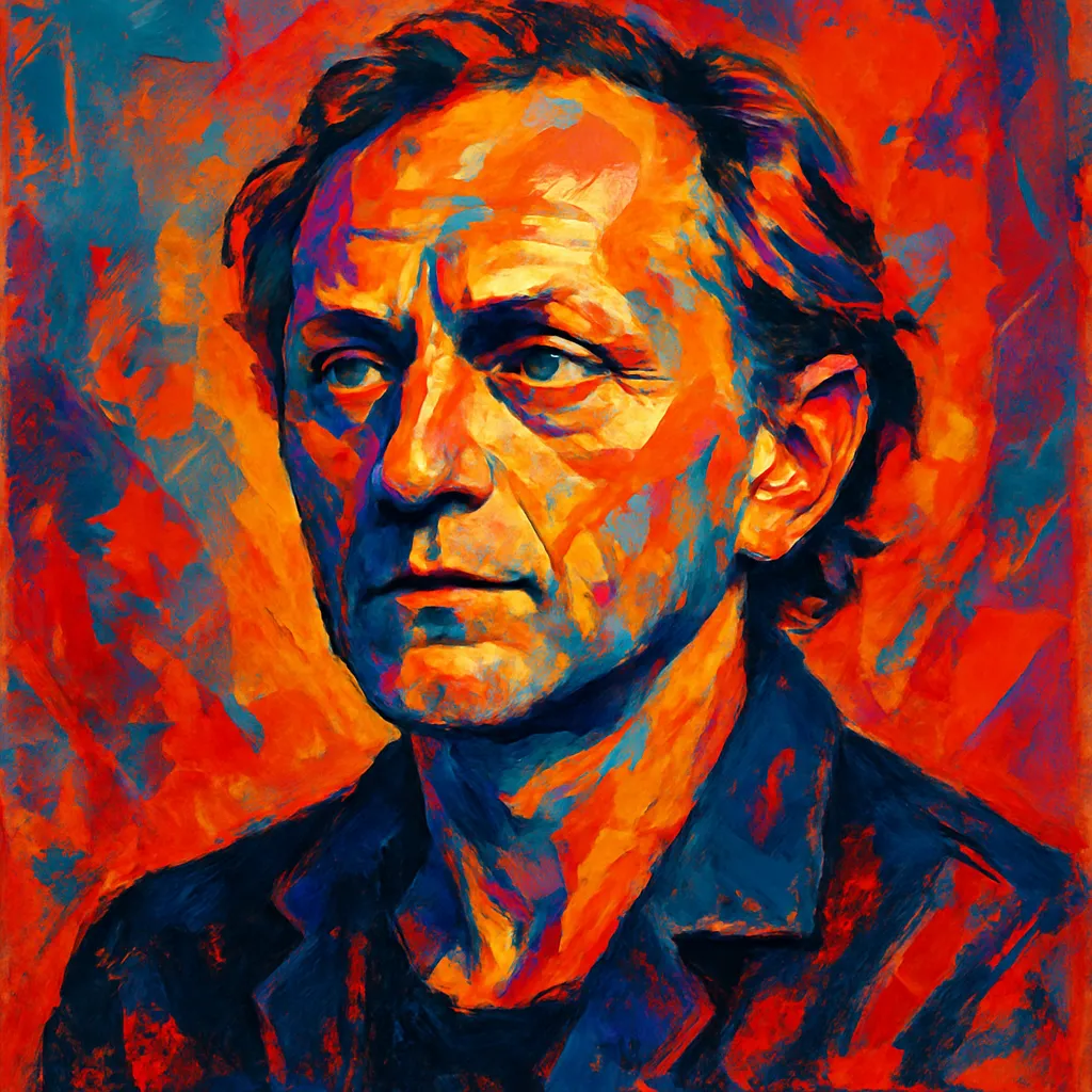 Artistic portrait of Andrzej Chyra