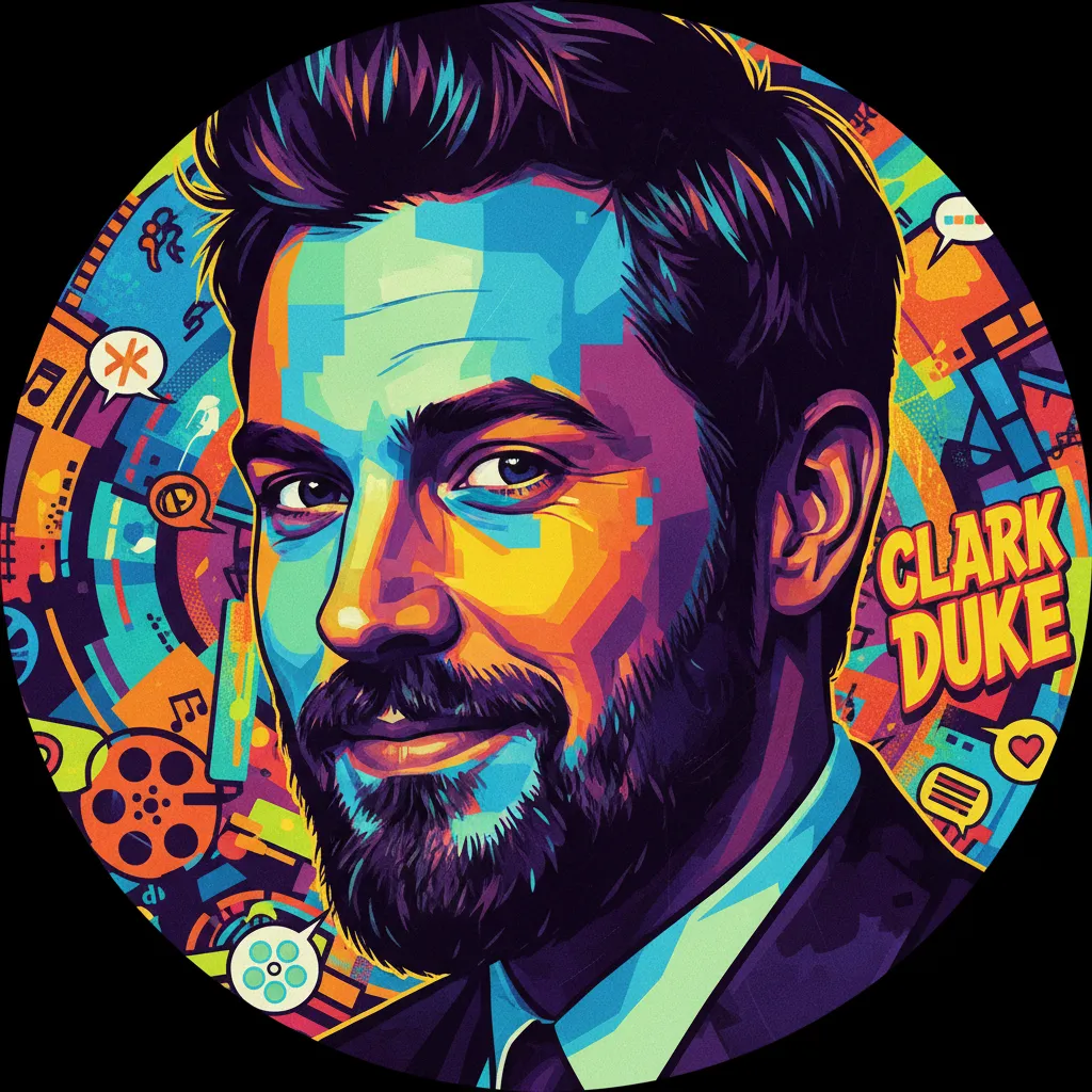 Artistic portrait of Clark Duke