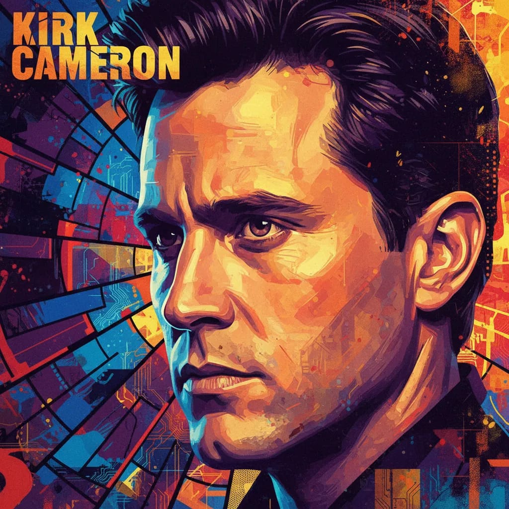 Artistic portrait of Kirk Cameron