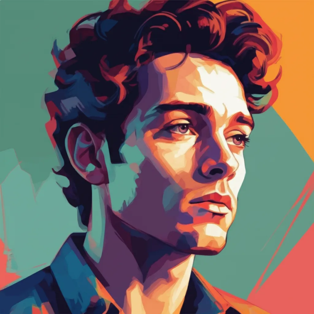 Artistic portrait of Victor Carles