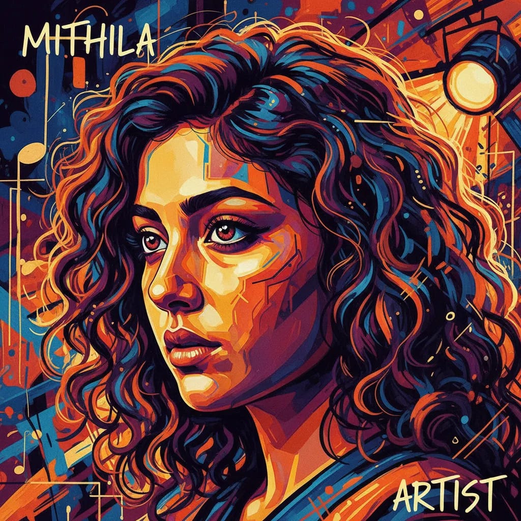 Artistic portrait of Mithila Palkar