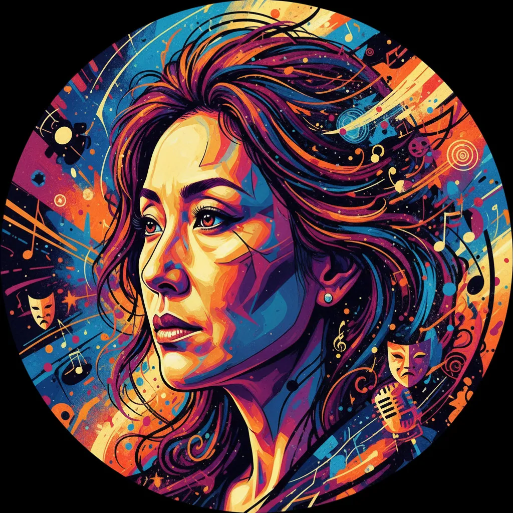 Artistic portrait of Yoshiko Shinohara
