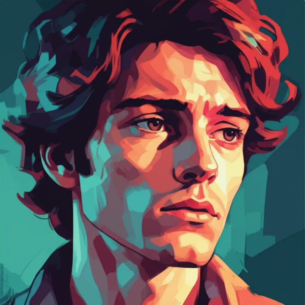 Artistic portrait of Enrique Irazoqui