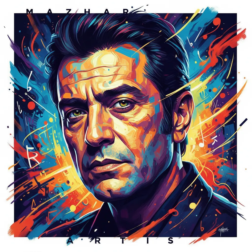 Artistic portrait of Mazhar Alanson