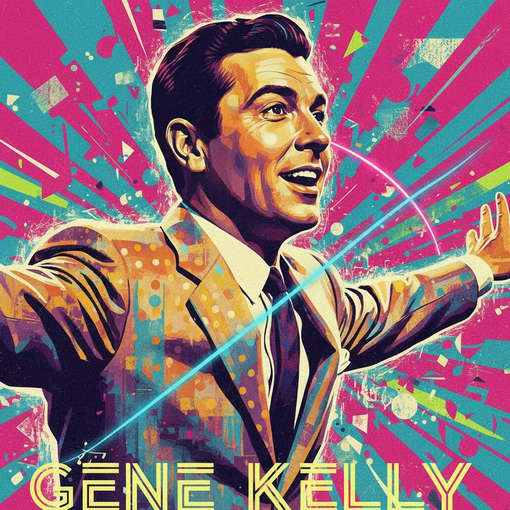 Artistic portrait of Gene Kelly