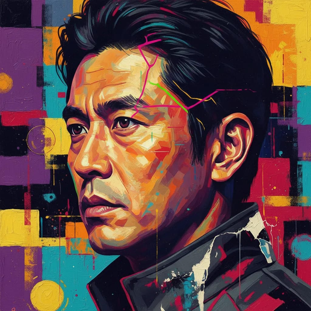 Artistic portrait of Hidetoshi Nishijima