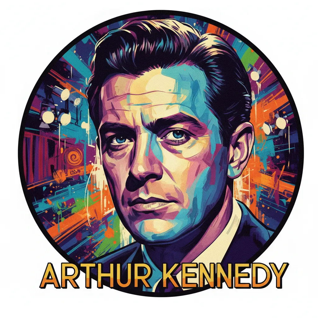 Artistic portrait of Arthur Kennedy