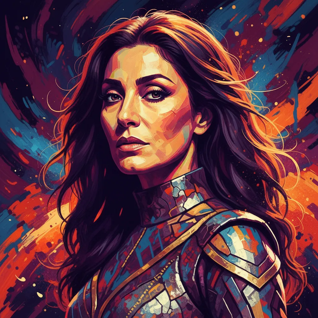 Artistic portrait of Shohreh Aghdashloo