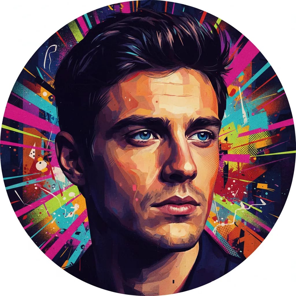 Artistic portrait of Anthony Bajon