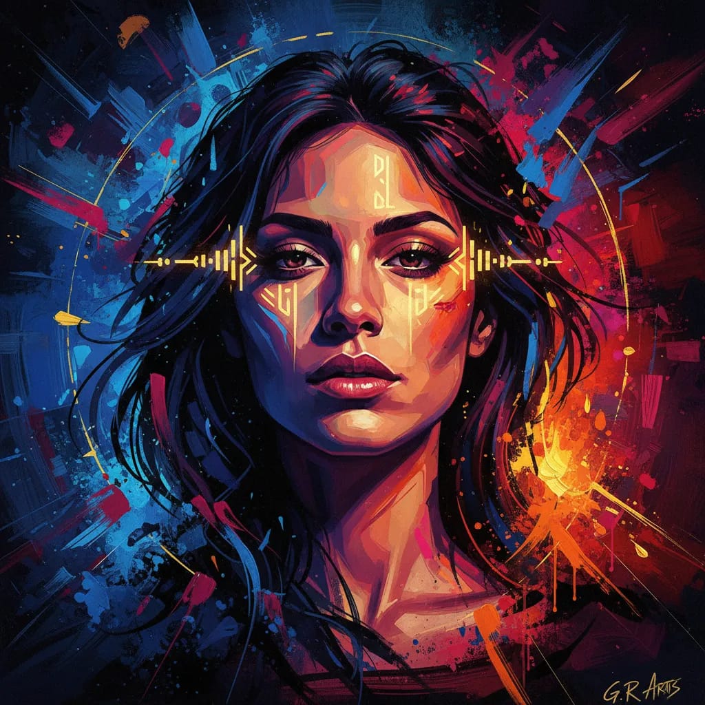 Artistic portrait of Genesis Rodriguez