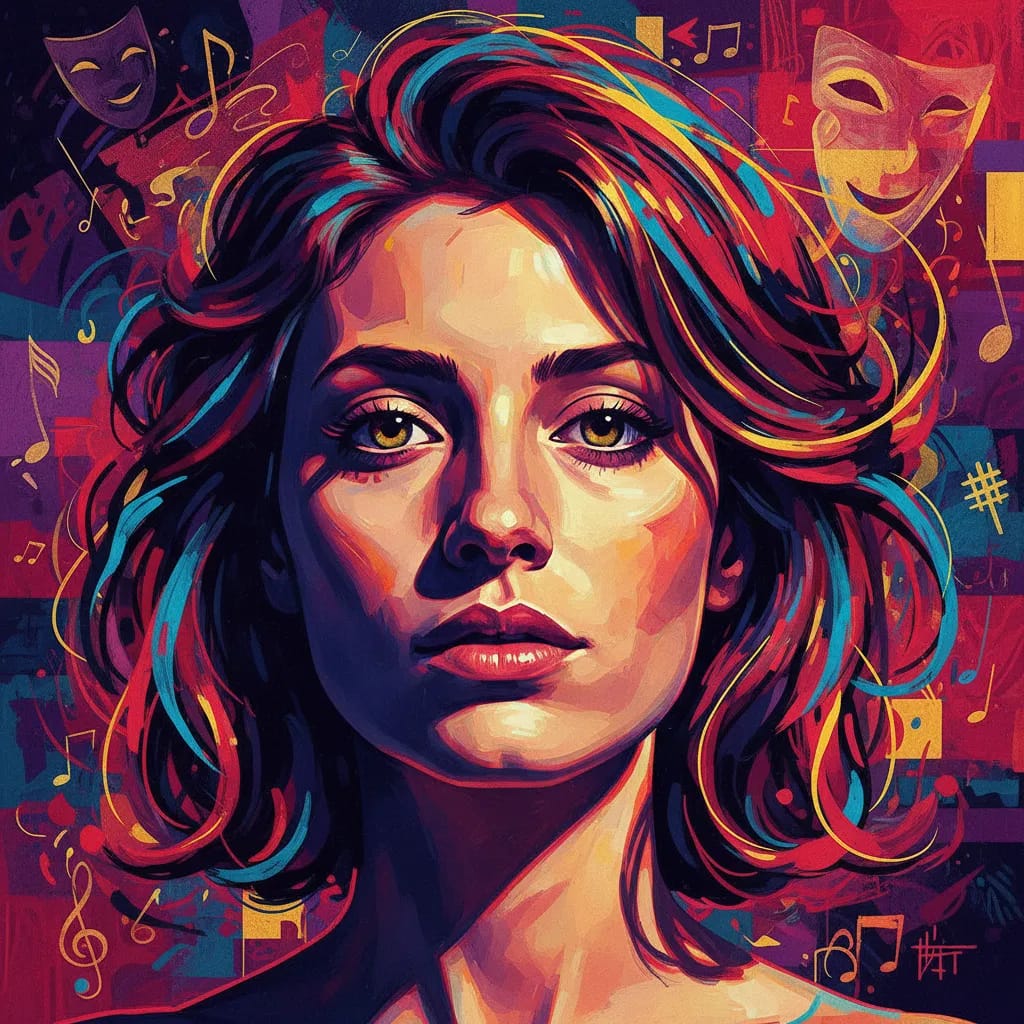Artistic portrait of Sigrid Bouaziz