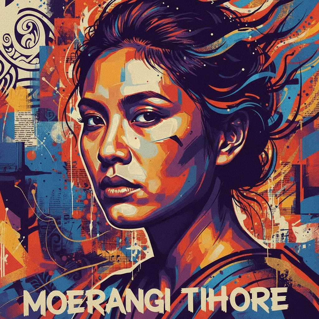 Artistic portrait of Moerangi Tihore
