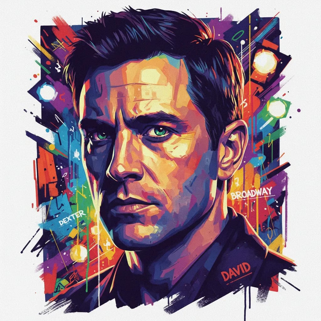 Artistic portrait of Michael C. Hall