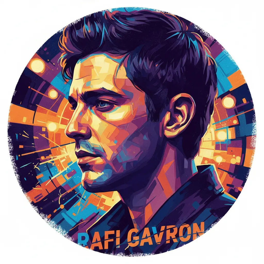Artistic portrait of Rafi Gavron