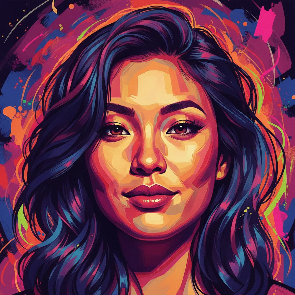 Artistic portrait of Michelle La