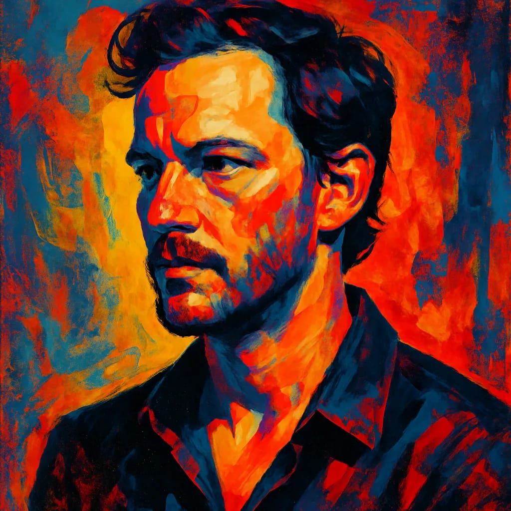 Artistic portrait of Chris Coy